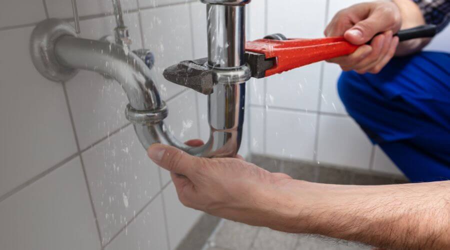 Electric tankless water heater installation in Exeter, RI